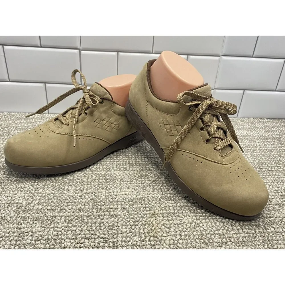 SAS Womens Light Brown Suede Loafers 9.5 M‎ Comfort Shoes Orthopedic Support